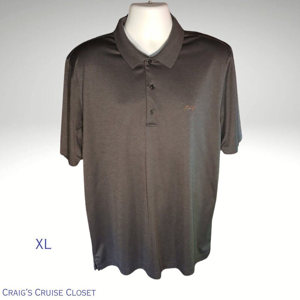 Greg Norman Gray (Charcoal) Polo Shirt, Men's XL